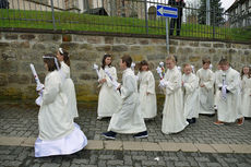 Feier der 1. Heiligen Kommunion in Sankt Crescentius (Foto: Karl-Franz Thiede)